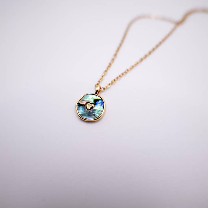 Duestelle Italia - Wholesale Pendant/Charm Necklace - Heart necklace with abalone shell