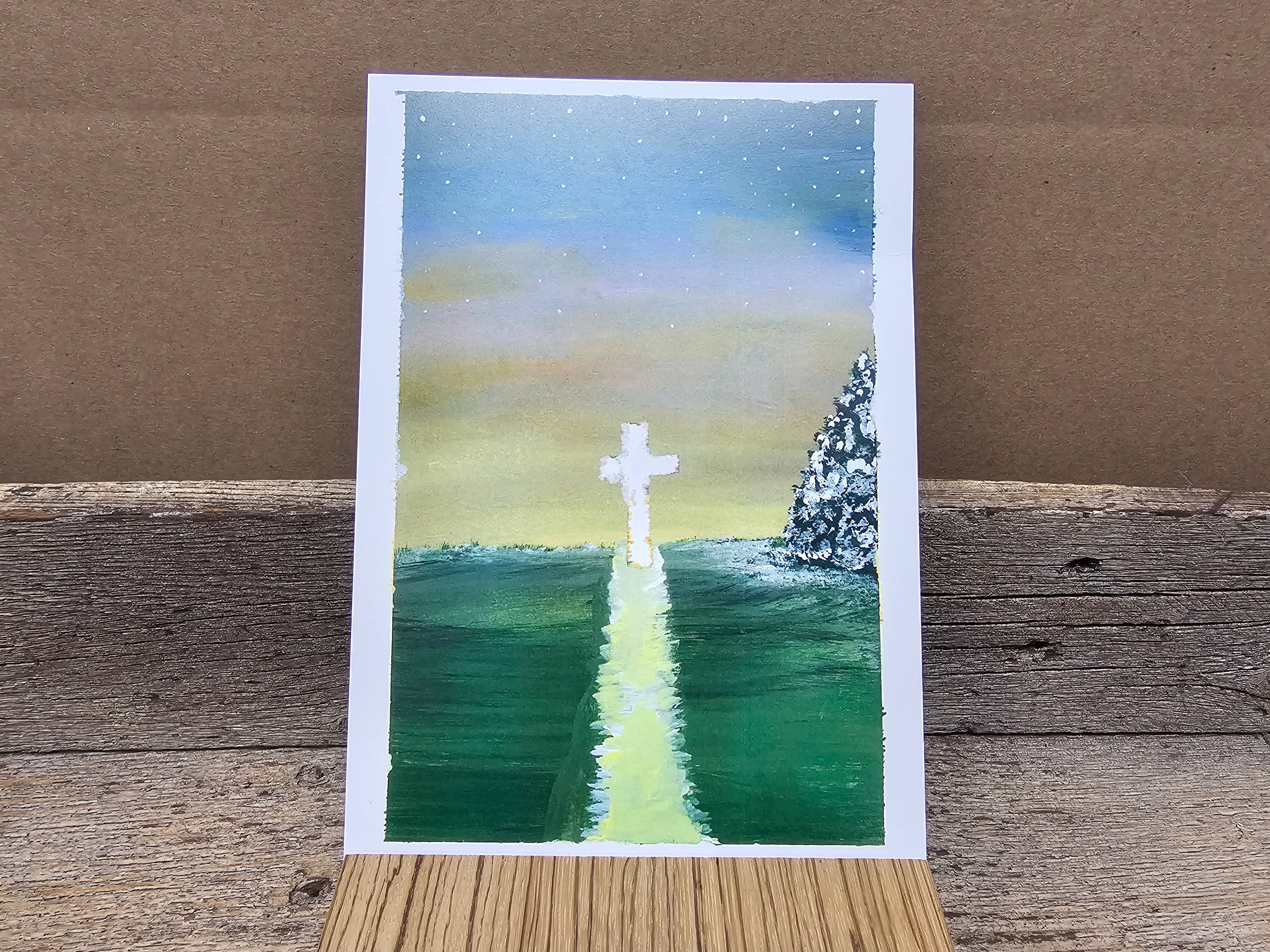 Survivors Alliance for Growth and Employment - Wholesale Art Print - Sunset Cross Watercolor Prints -Set of 22