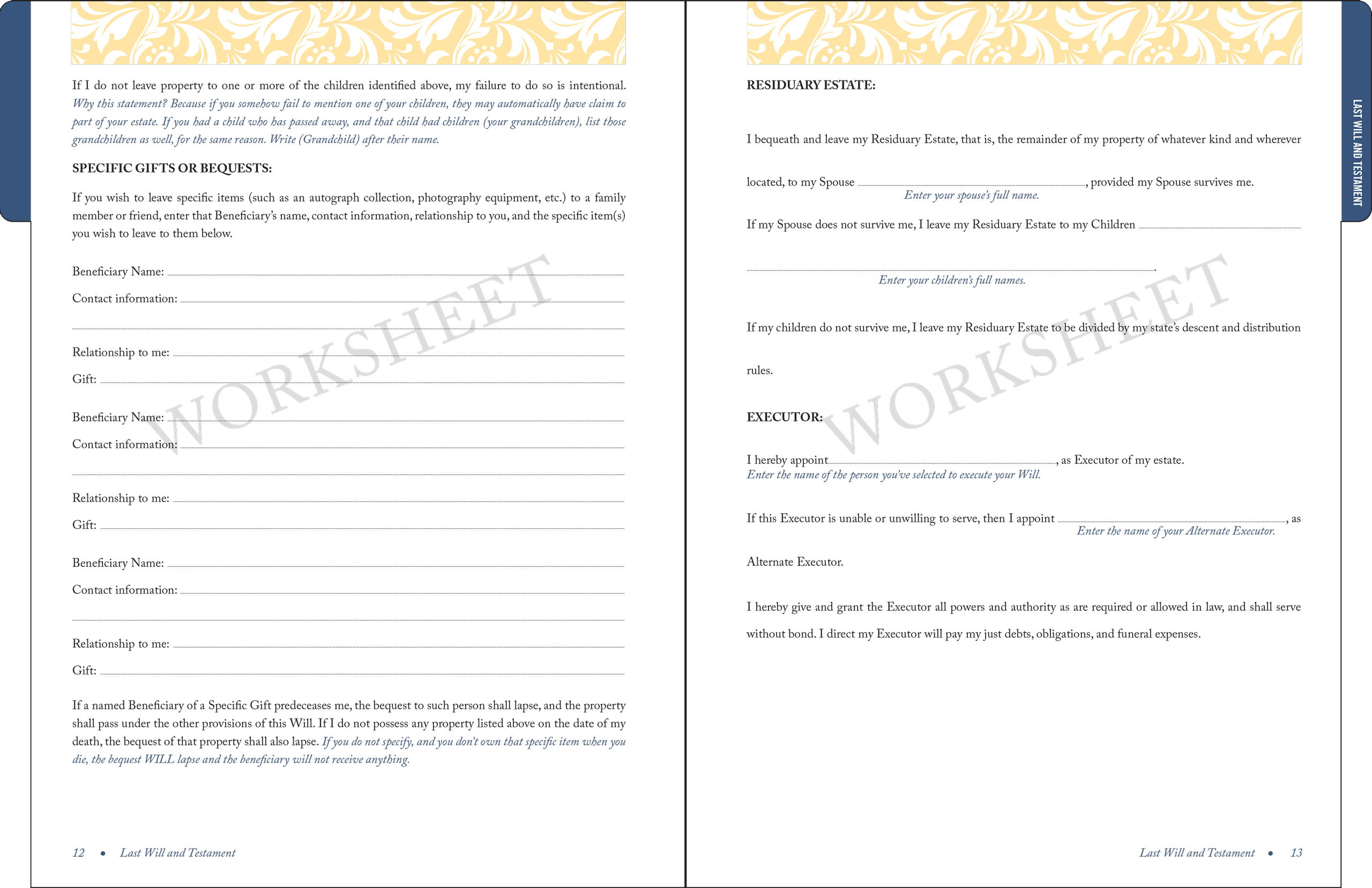 Peter Pauper Press - Wholesale Planner - My Family Estate Legal Document Kit4