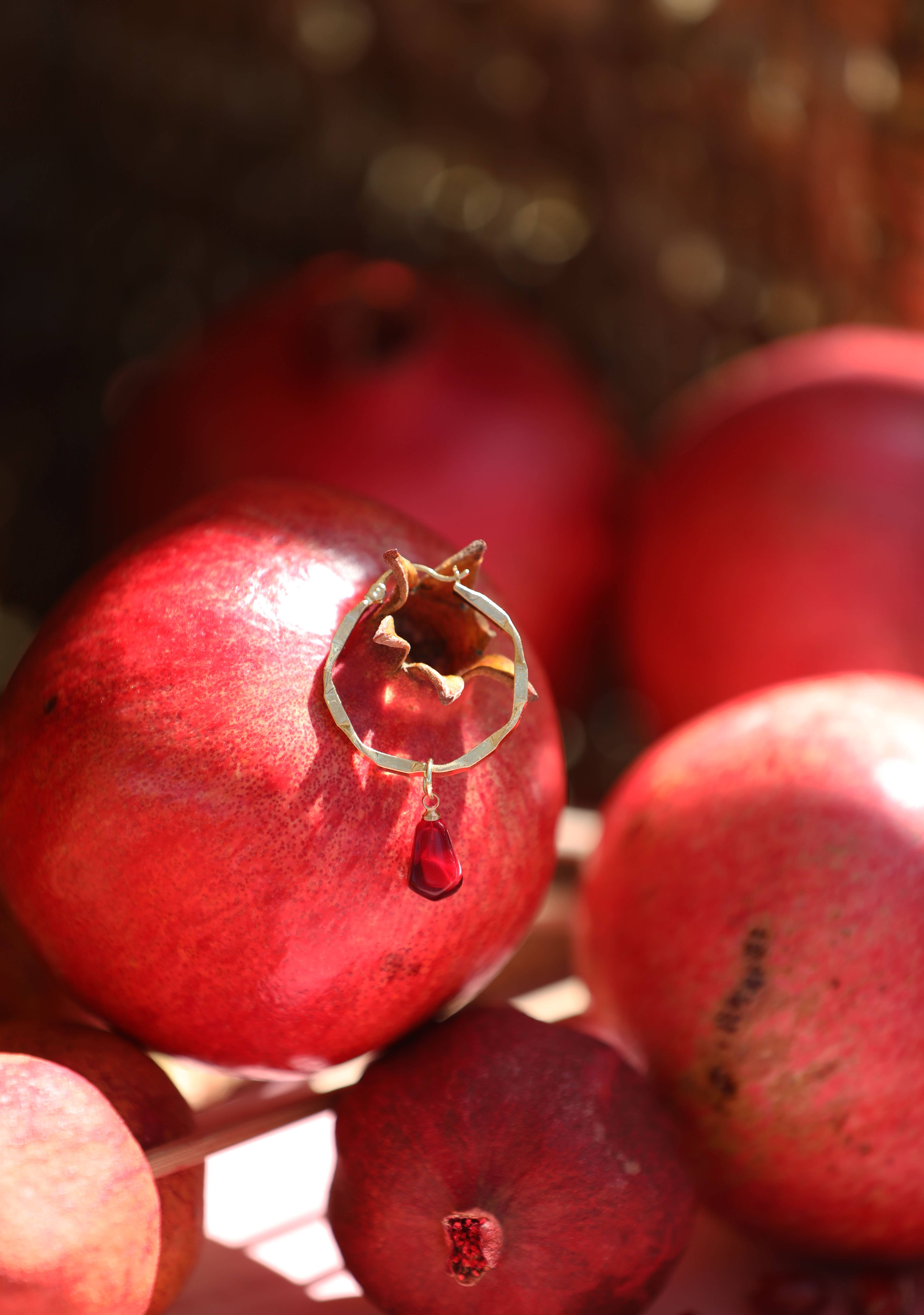 TaifJewely - Wholesale Hoop Earrings - 2 IN 1 POMEGRANATE EARRINGS8