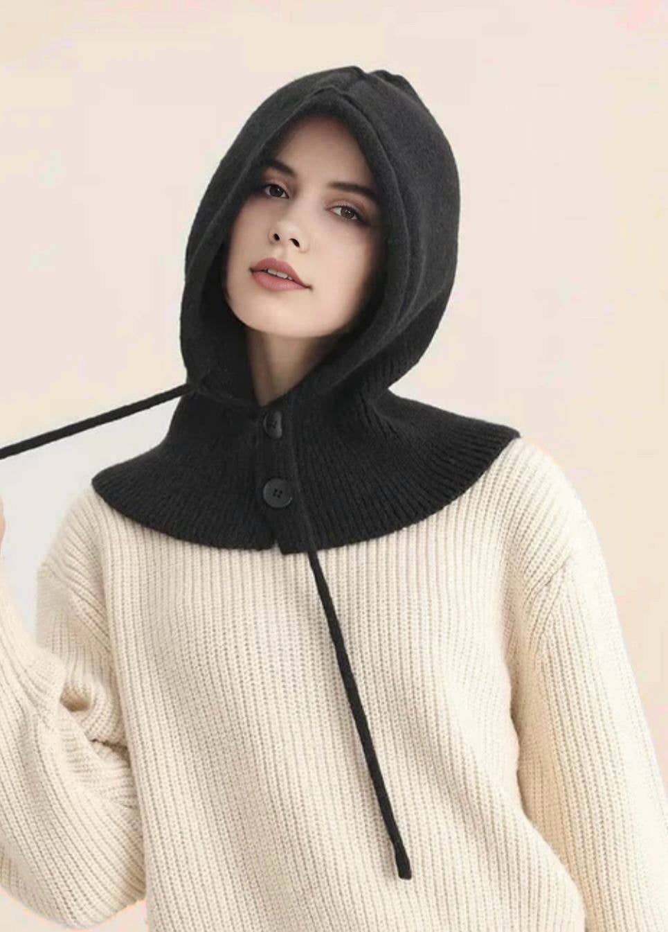 LINETA - Wholesale Hoodie - Women's - Balaclava with button0