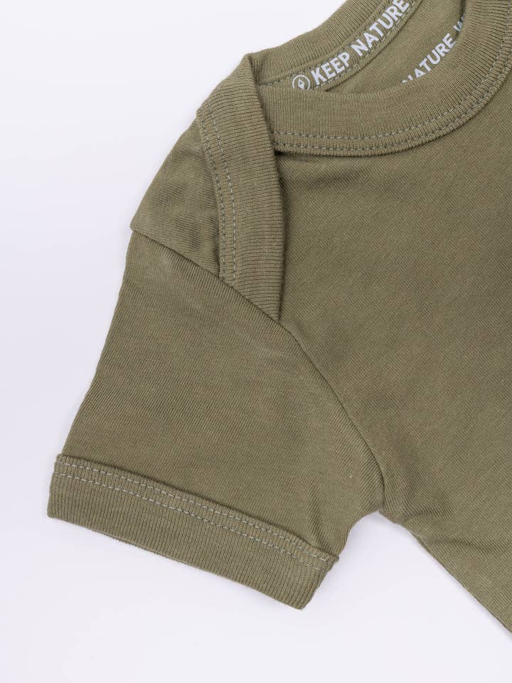 Keep Nature Wild - Wholesale Bodysuit (Non-Footed) - Baby - Happy Camper Bear Baby Bodysuit | Olive4