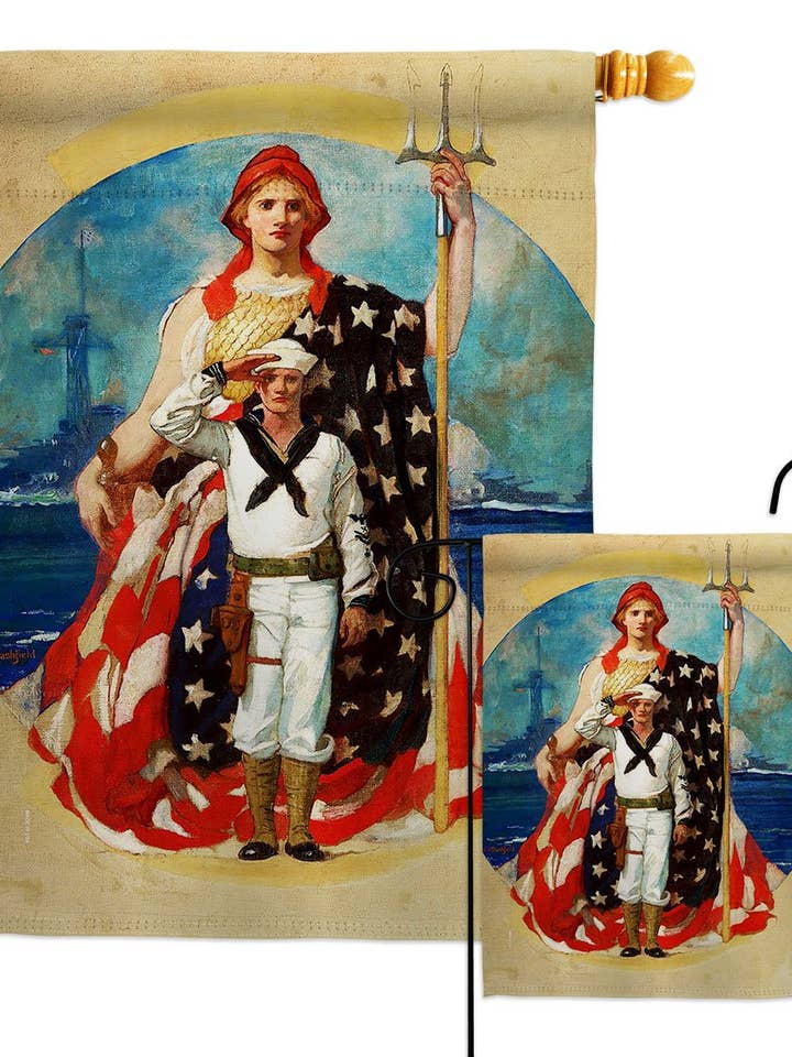 Marine oorlogstijd strijdkrachten militaire Amerikaanse historische decorvlag voor wholesale door Two Group Flag Co