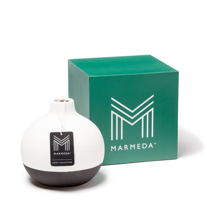 MARMEDA – wholesale Vas – Duo Svart och Vit Rund Vas - Minimalistisk Midcentury Rå2