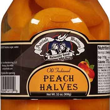 Hudson Meat Company - Wholesale Preserves - PEACHES HALVES - AMISH WEDDING