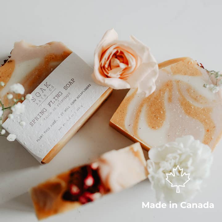 Spring Fling Soap Bar - Made in Canada for wholesale by SOAK Bath Co