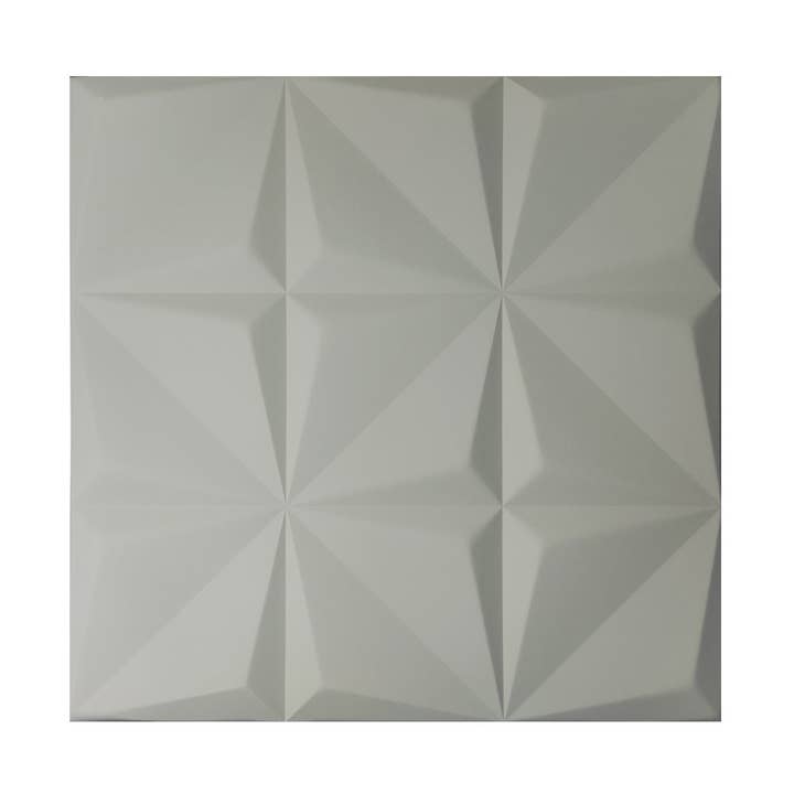 ENER-J – wholesale Decorative panel – Artistic 3D Geometric Relief PU Leather Wall Panels