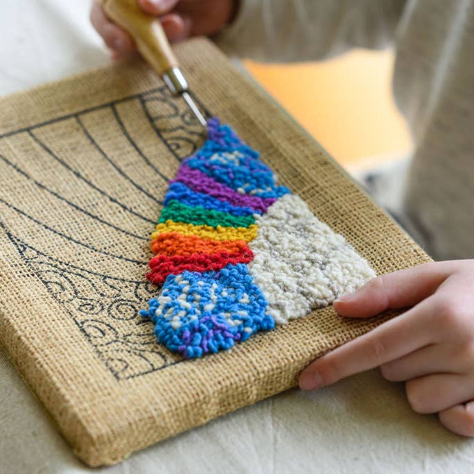 Friendly Loom - Wholesale DIY Craft Kit - Rainbow Rug Hooking Kit2