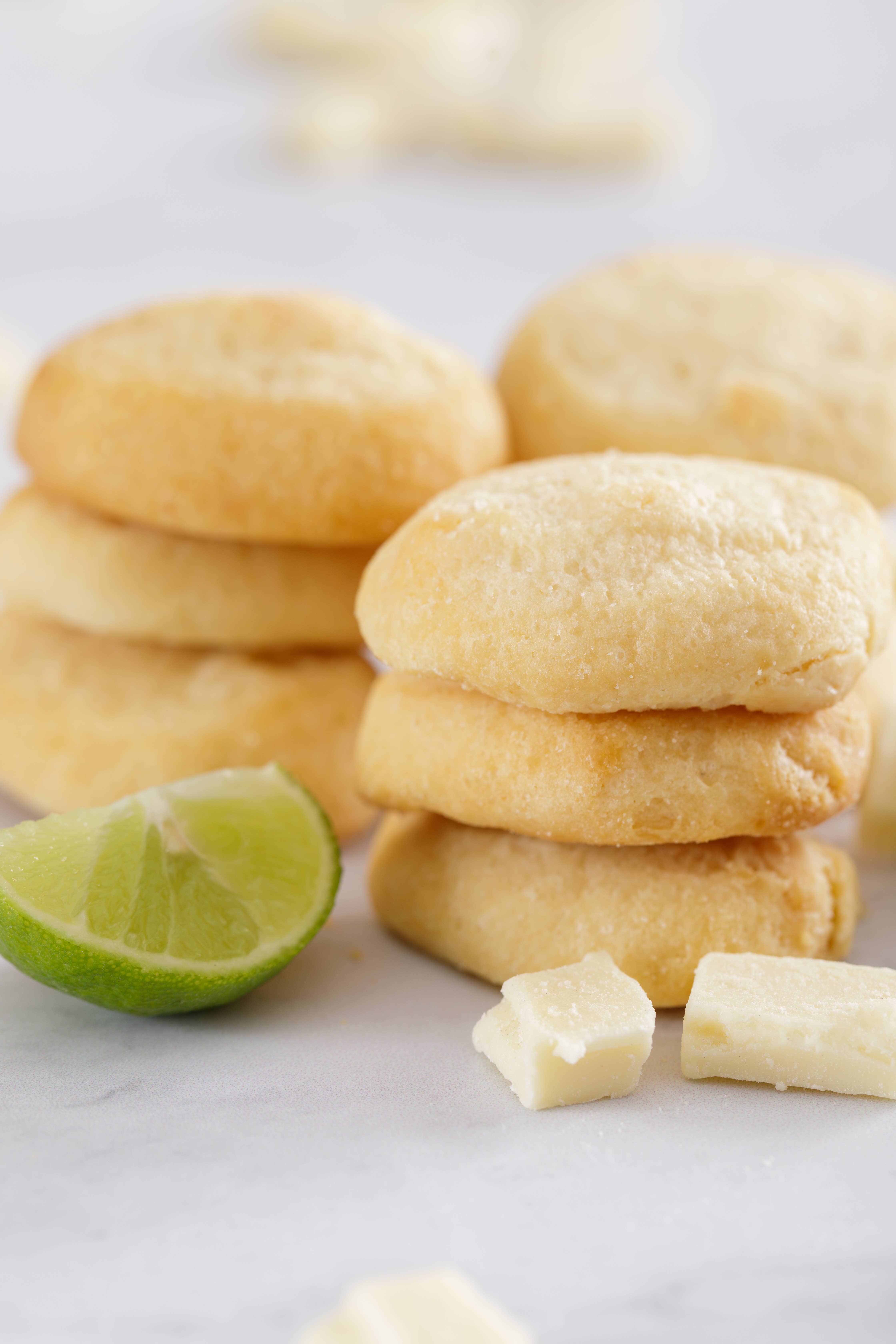 WOW Baking Company - Wholesale Cookie - Gluten-Free Key Lime White Chocolate Cookie Bakery Tubs1