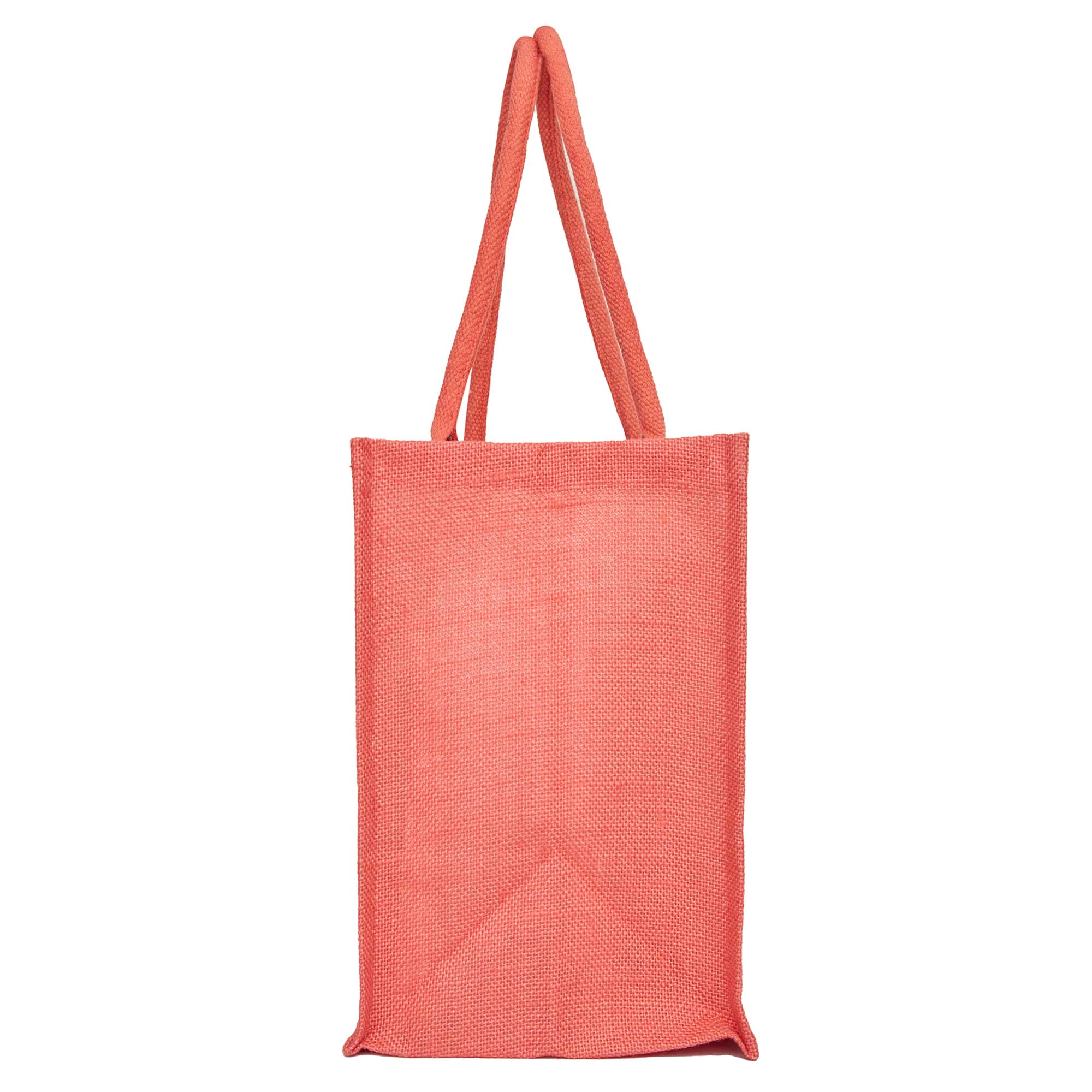 ecojutebags – wholesale Tote bag – Unisex – Pack 4 Jute Shopping Bags– Two-Tone Design with Long Handles9