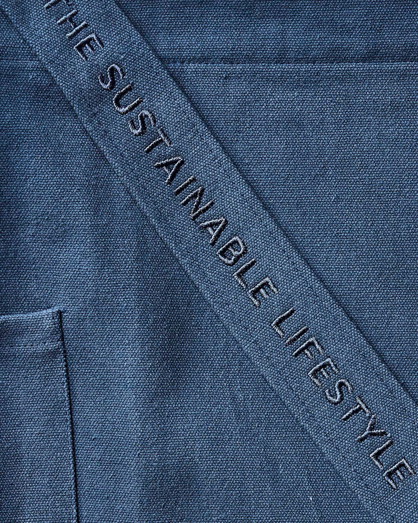 Blue Mira Canvas Bag - Dark Denim 100% organic cotton for wholesale on Faire7