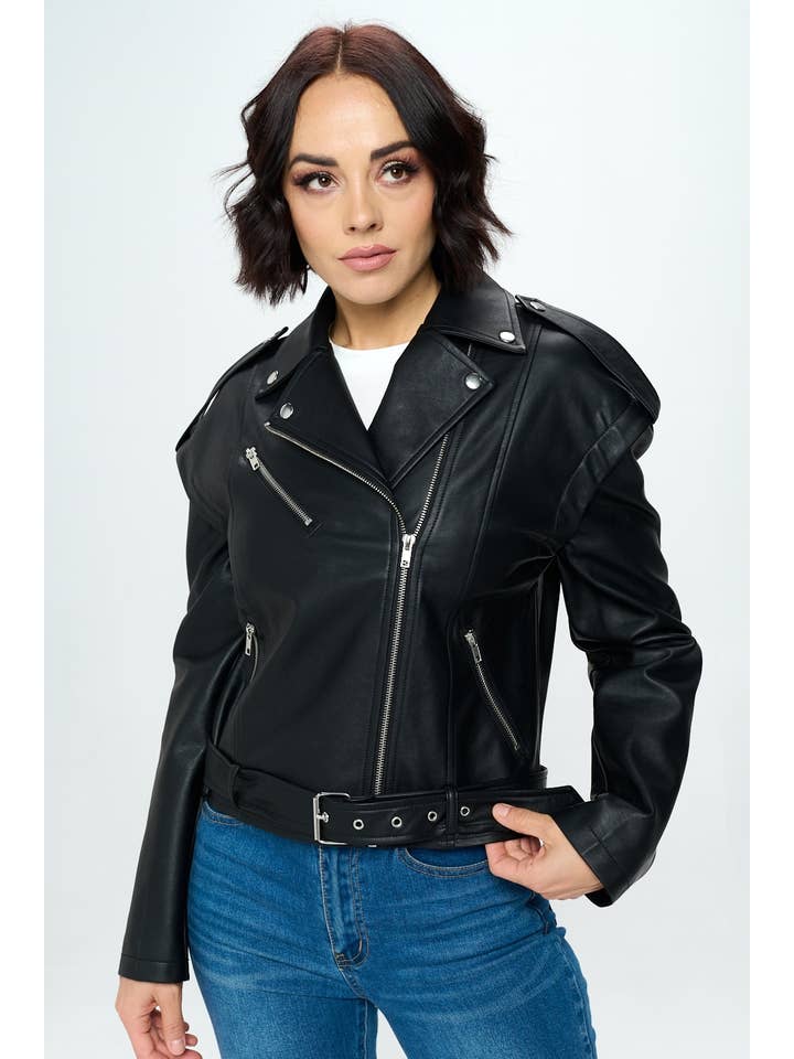 Chocolate USA - Wholesale Leather Jacket - Women's - PU JACKET MJ5230