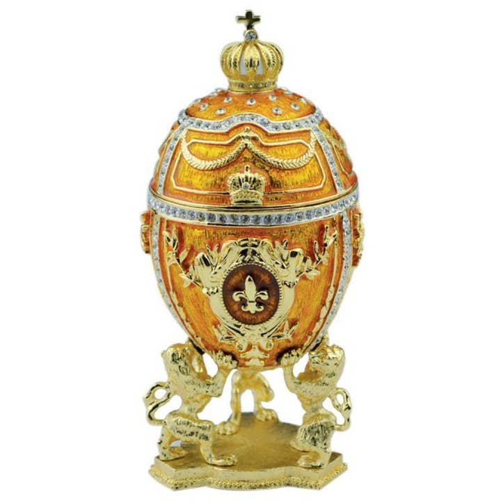 Musicbox Kingdom - Wholesale Decorative Tabletop Object - Fabergé Egg, Yellow