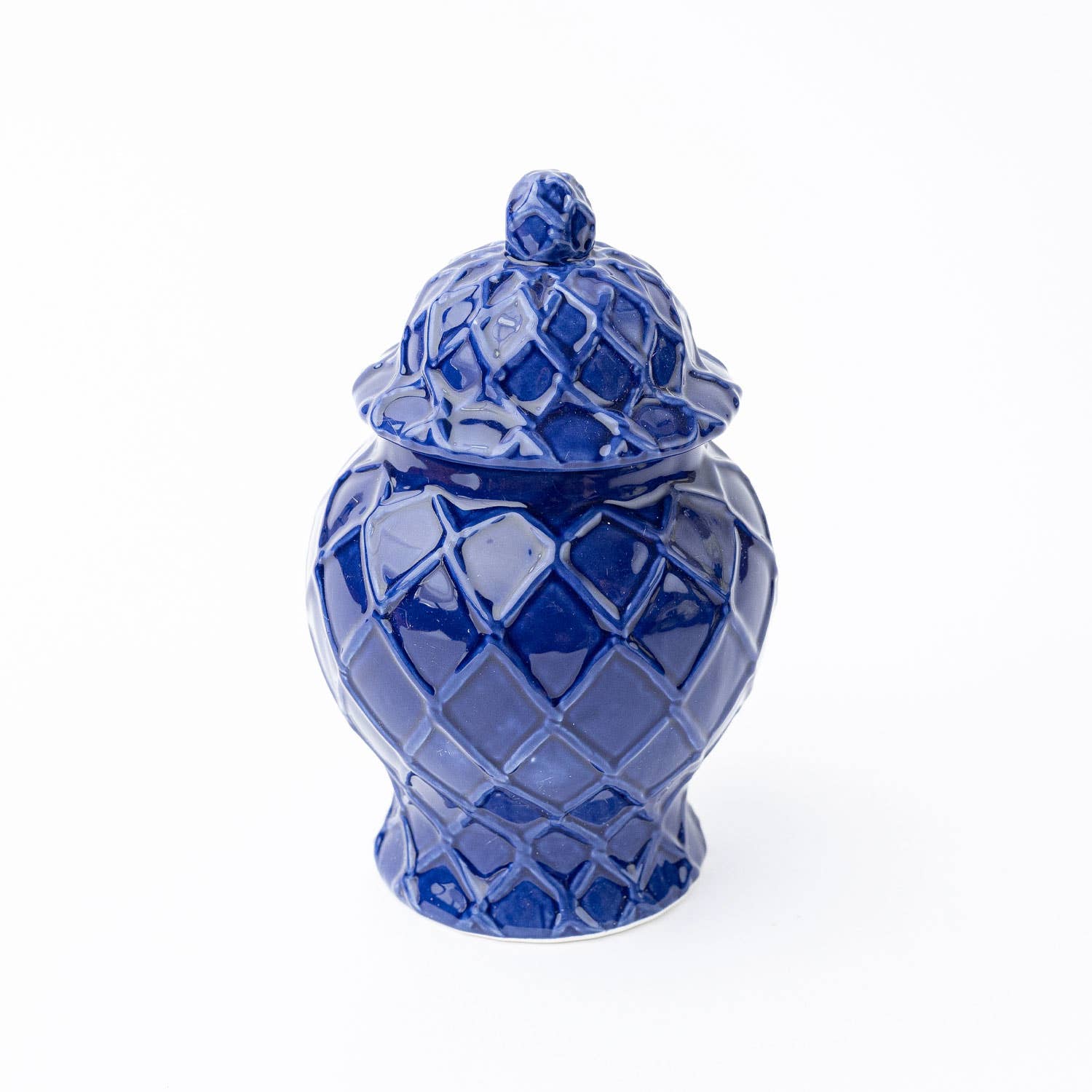 8 Oak Lane - Wholesale Decorative jar - Navy Textured Ginger Jar - Small