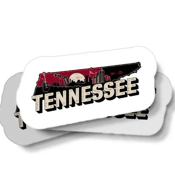 Retro Tennessee Waterdichte Sticker voor wholesale door JE Creates