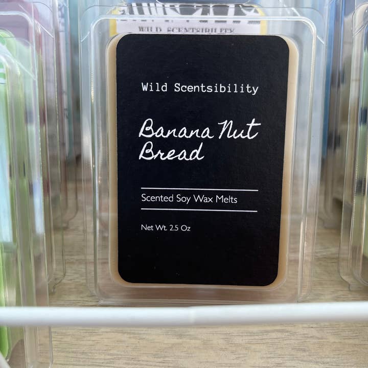 Banana Nut Bread Soy Wax Melts for wholesale by WILD Scentsibility