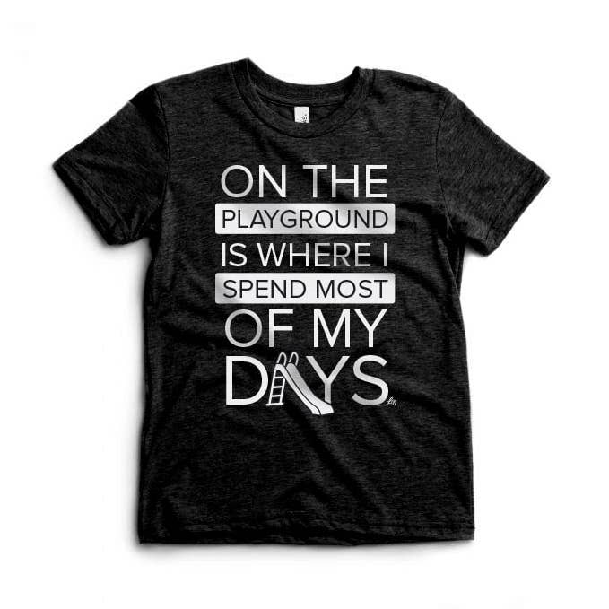 On The Playground Kid's Tee for wholesale by Ledger Nash