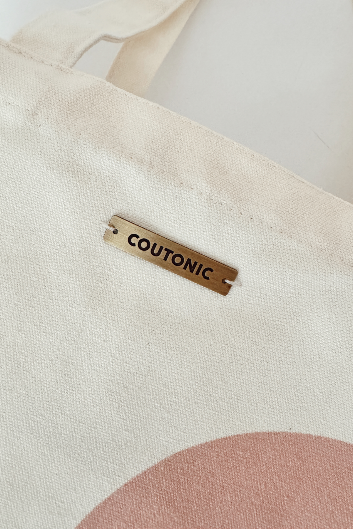 COUTONIC - Wholesale Tote Bag - Women's - Organic Cotton Seashell Pink Yin Yang Tote 2.04