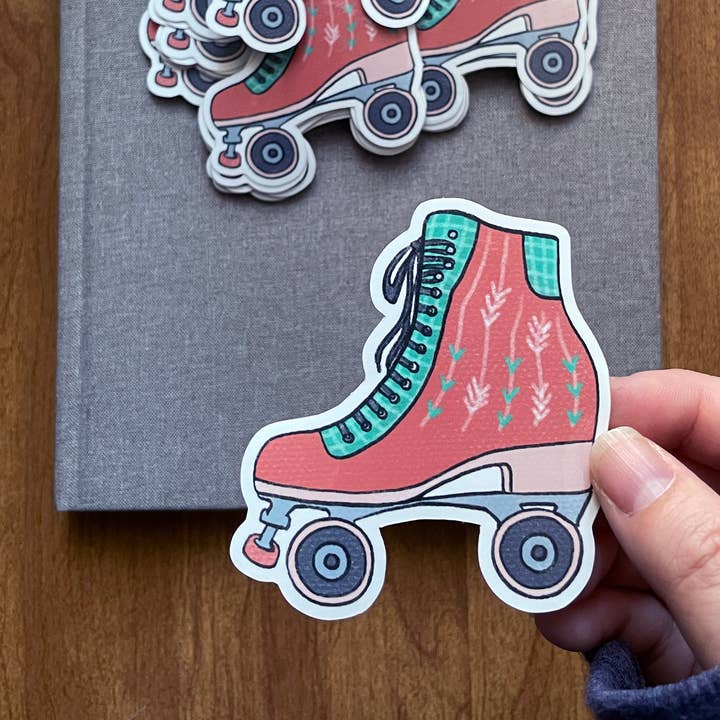 Little Roller Skate | Vinyl Die-Cut Sticker for wholesale by Lacelit | Stationery & Gifts by Kimberly Kuniko