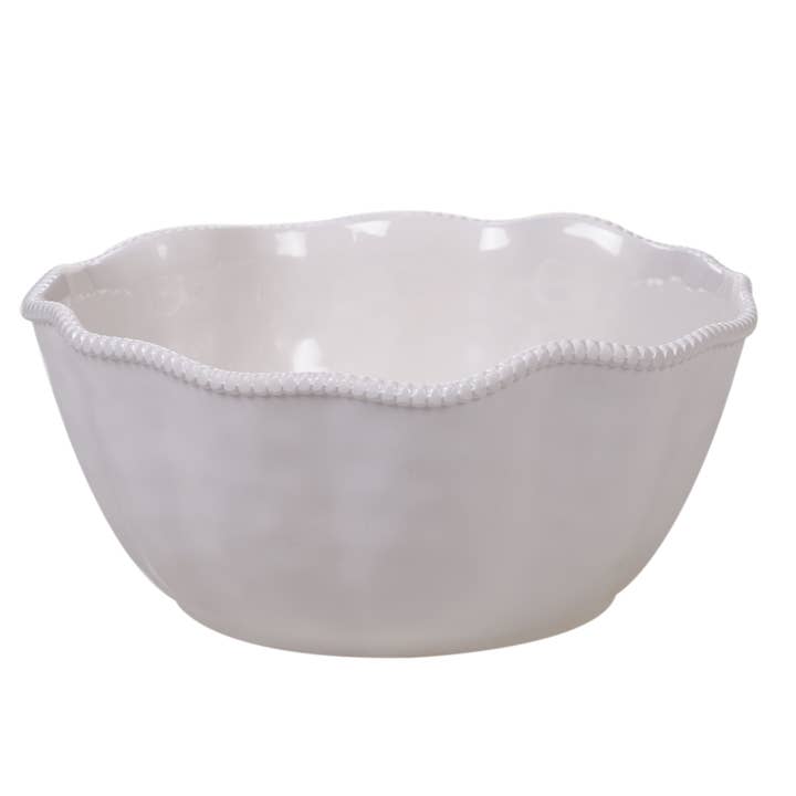 Certified International - Wholesale Bowl - Perlette Cream Melamine Deep Bowl 11 in x 5 in