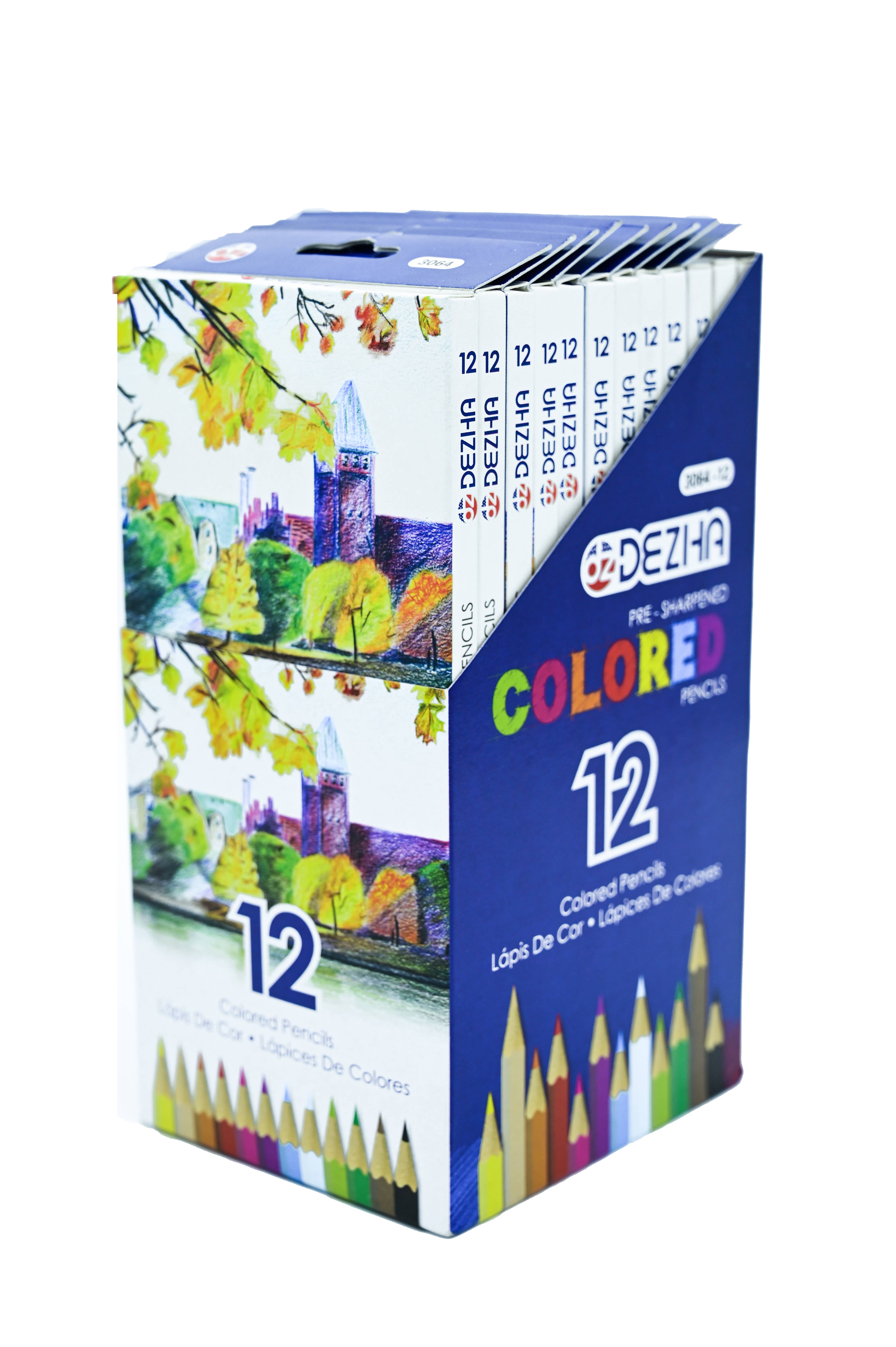 Dezha - Wholesale Kleurpotlood - 12 ct. Pakket met kleurpotloden2