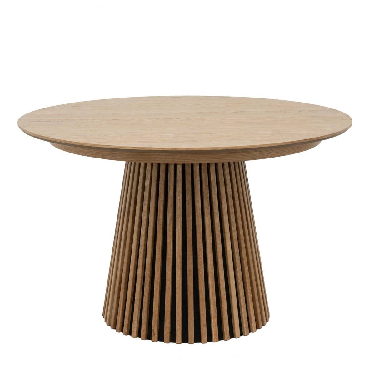 Furnhouse - Wholesale Side Table - Round Extendable Dining Table Svendborg ø120/220 cm - Natural Oak0