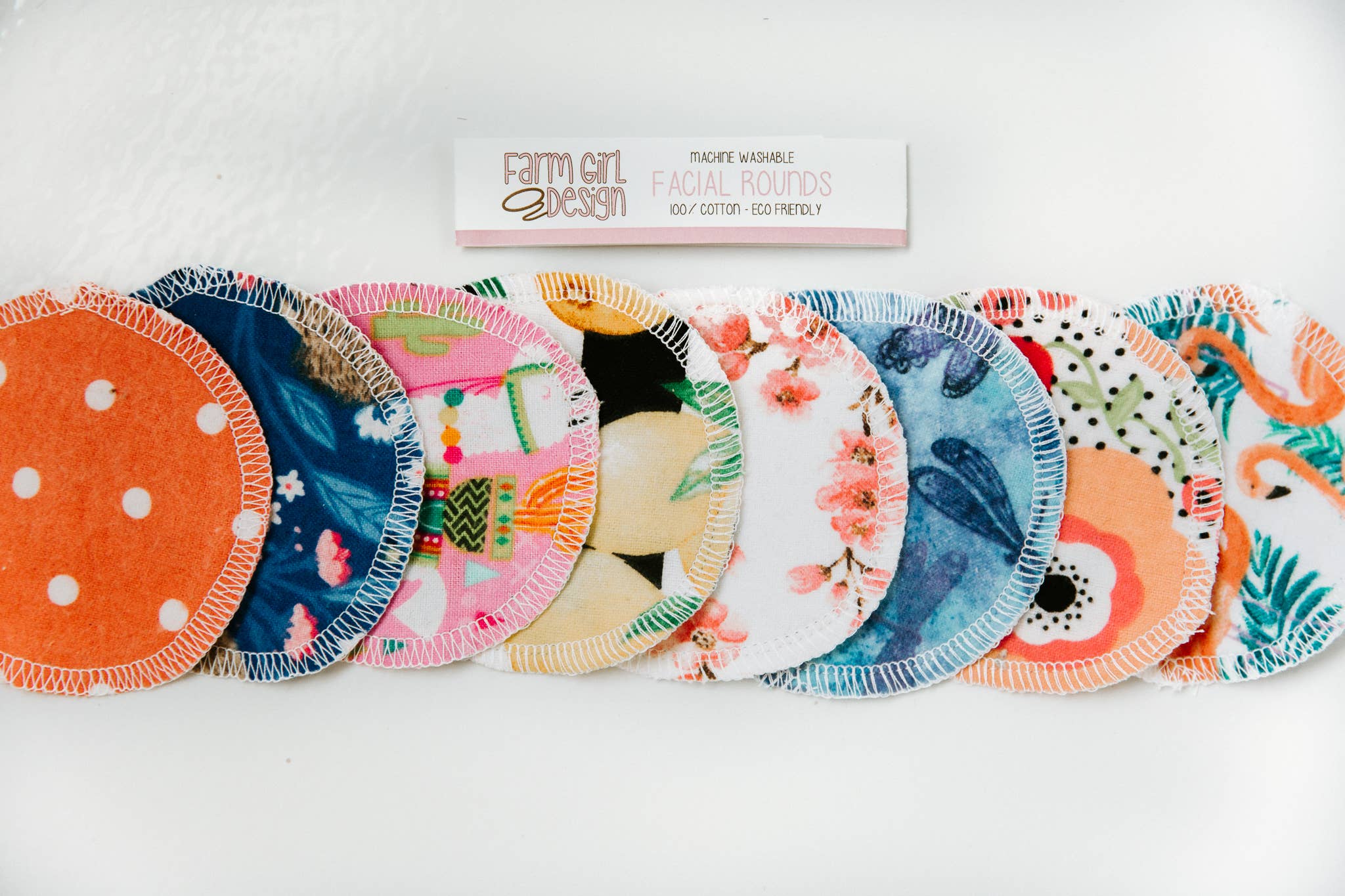 Farm Girl Design - Vente Disque de coton - Rondes faciales réutilisables1
