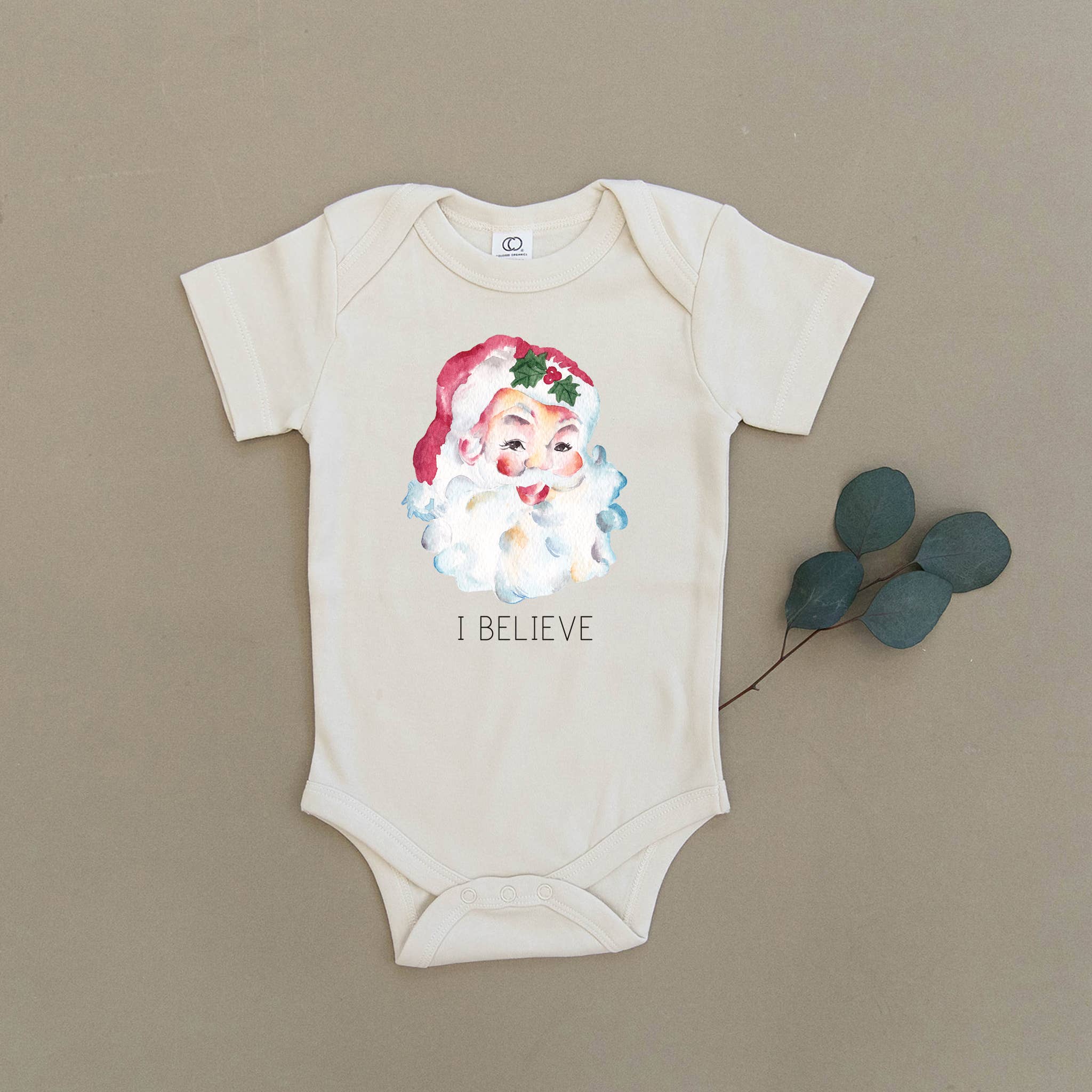 Urban Baby Co. - Wholesale Bodysuit (Non-Footed) - Baby - I Believe Santa Claus Organic Baby Onesie & Toddler Tee0