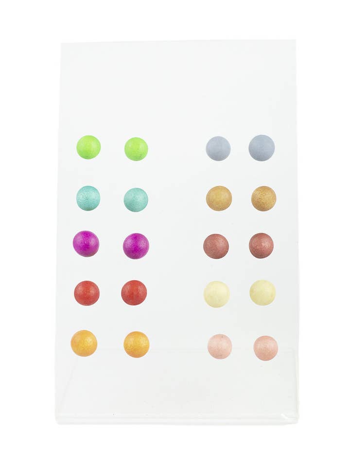 ORECCHINI MEZZA SFERA CONFEZIONE DA 10 per la vendita all'ingrosso da parte di NOA ECCO