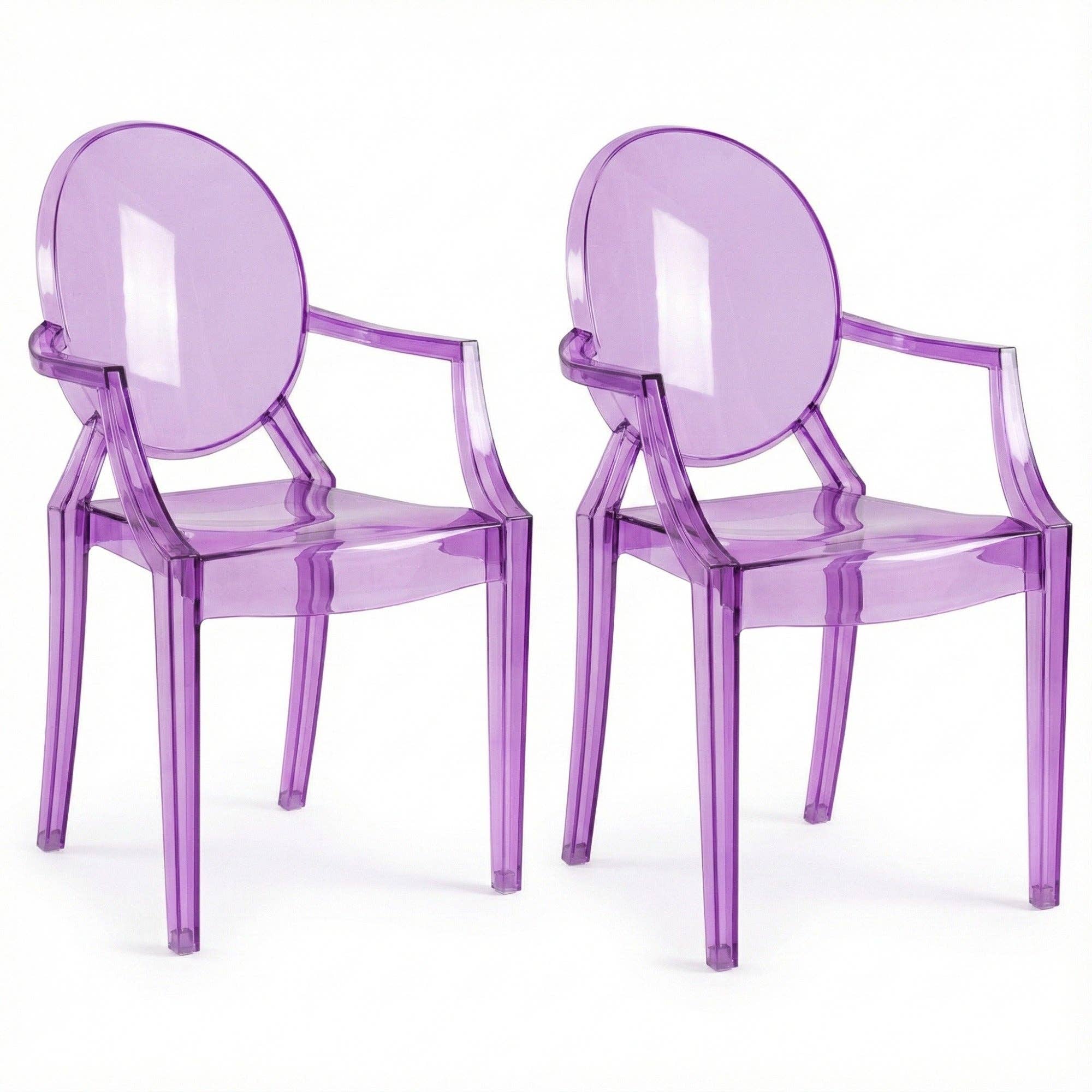 ShopBobbys - Wholesale Chair - Kids - JOON 2 Pack Kids Ghost Chairs with Armrest, 25x13x14.5 Inches, Transparent8