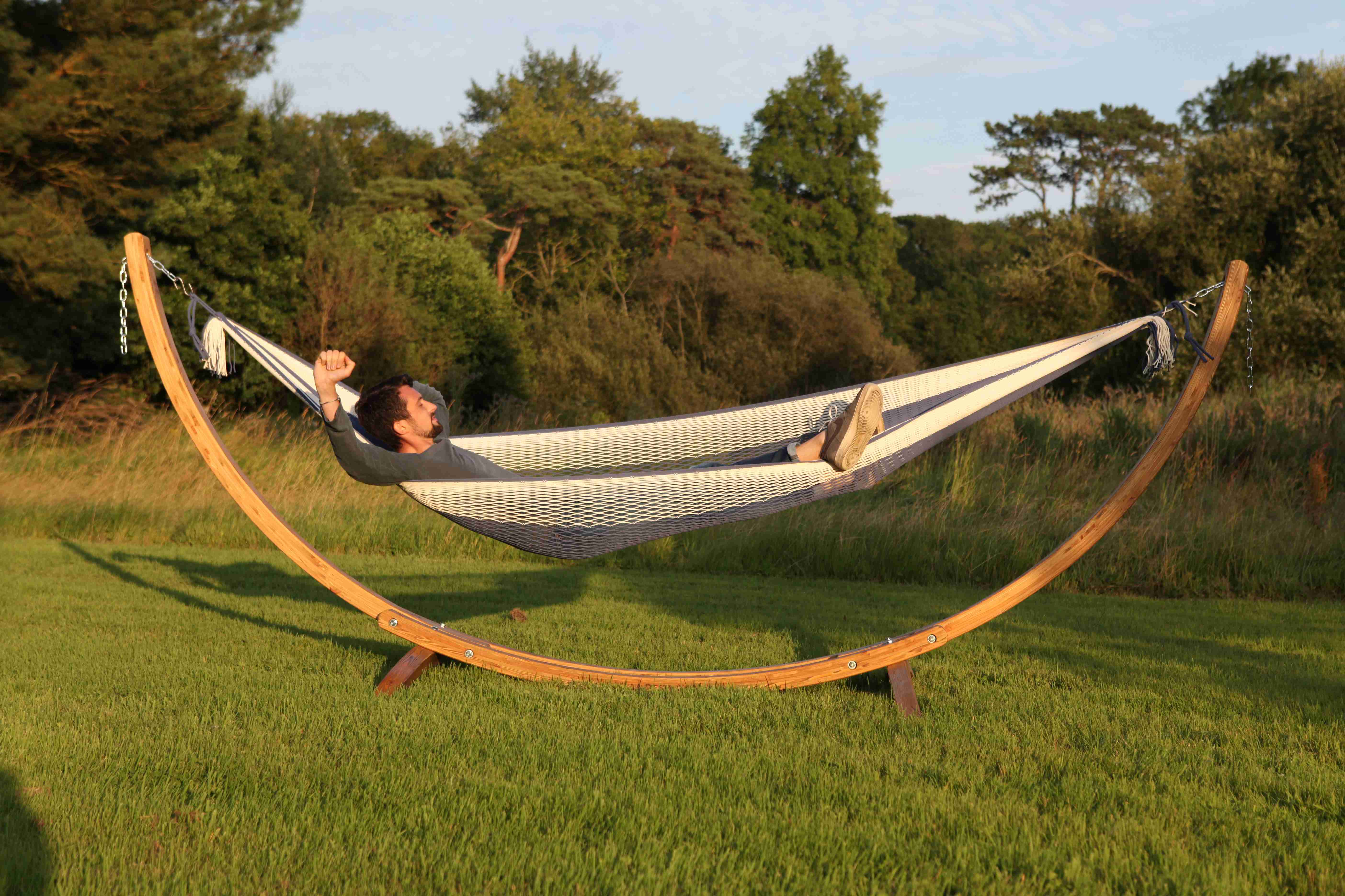 Filt1860 - Wholesale Hammock - Hammock Bleu Jean / Ecru