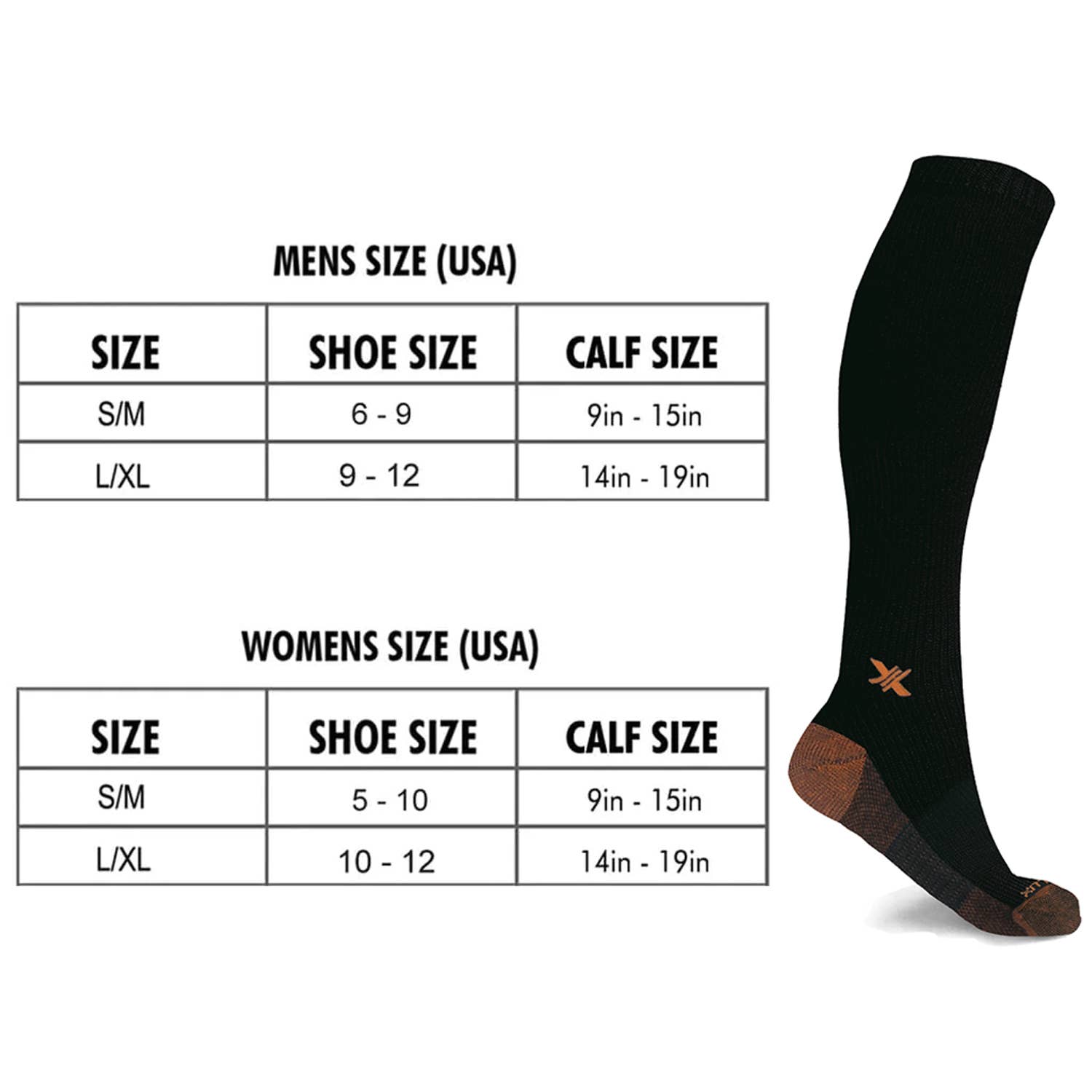 The American Gift Company (TAGCO) - Wholesale Socks - Unisex - Copper Infused High Performance Compression Socks (1-Pair)13