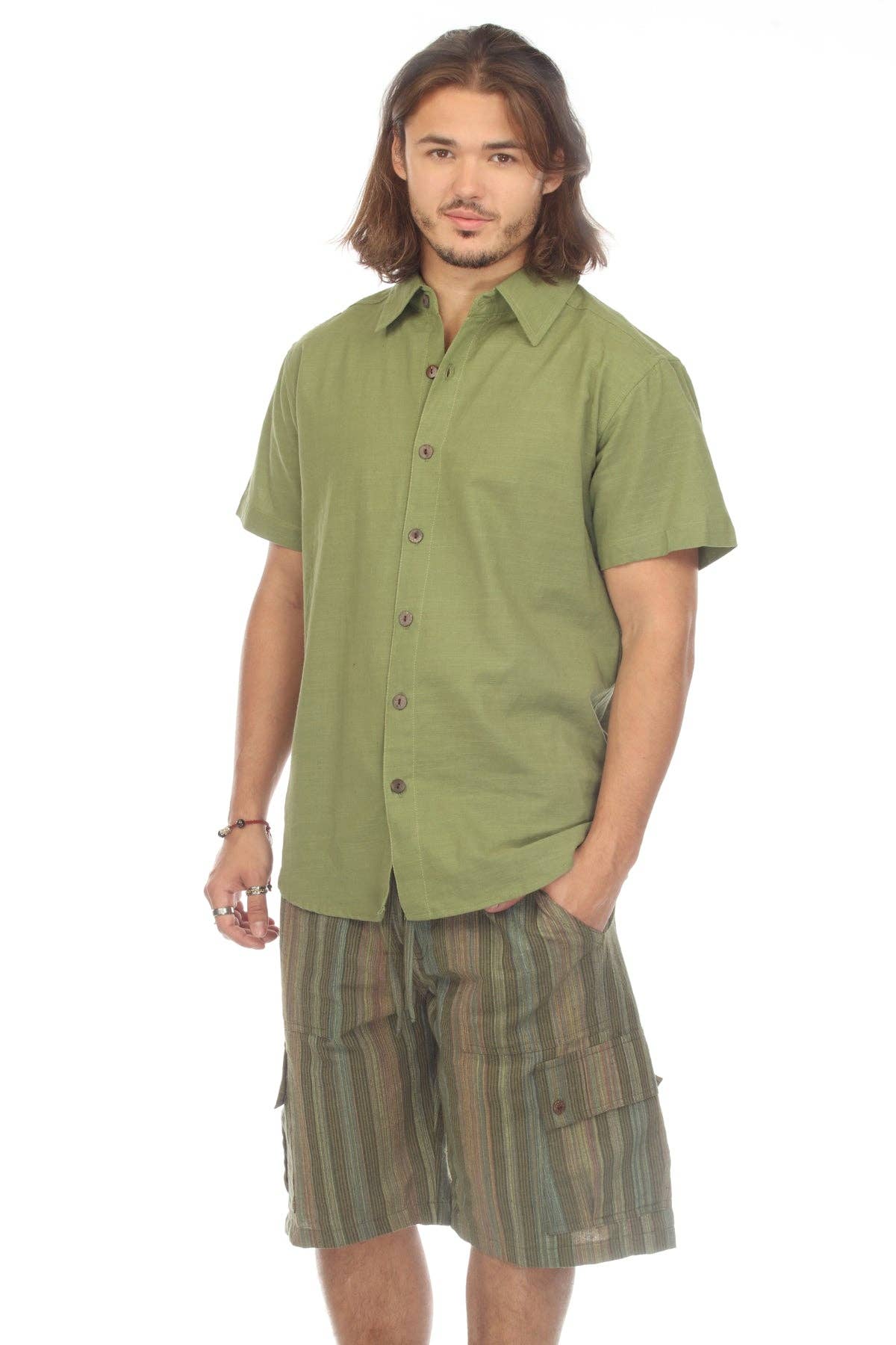 Lakhays Collection Inc. – Großhandel Hemd mit Button-down-Kragen – Herren – Herren-Kurzarmhemd aus Baumwolle mit Knopfleiste3