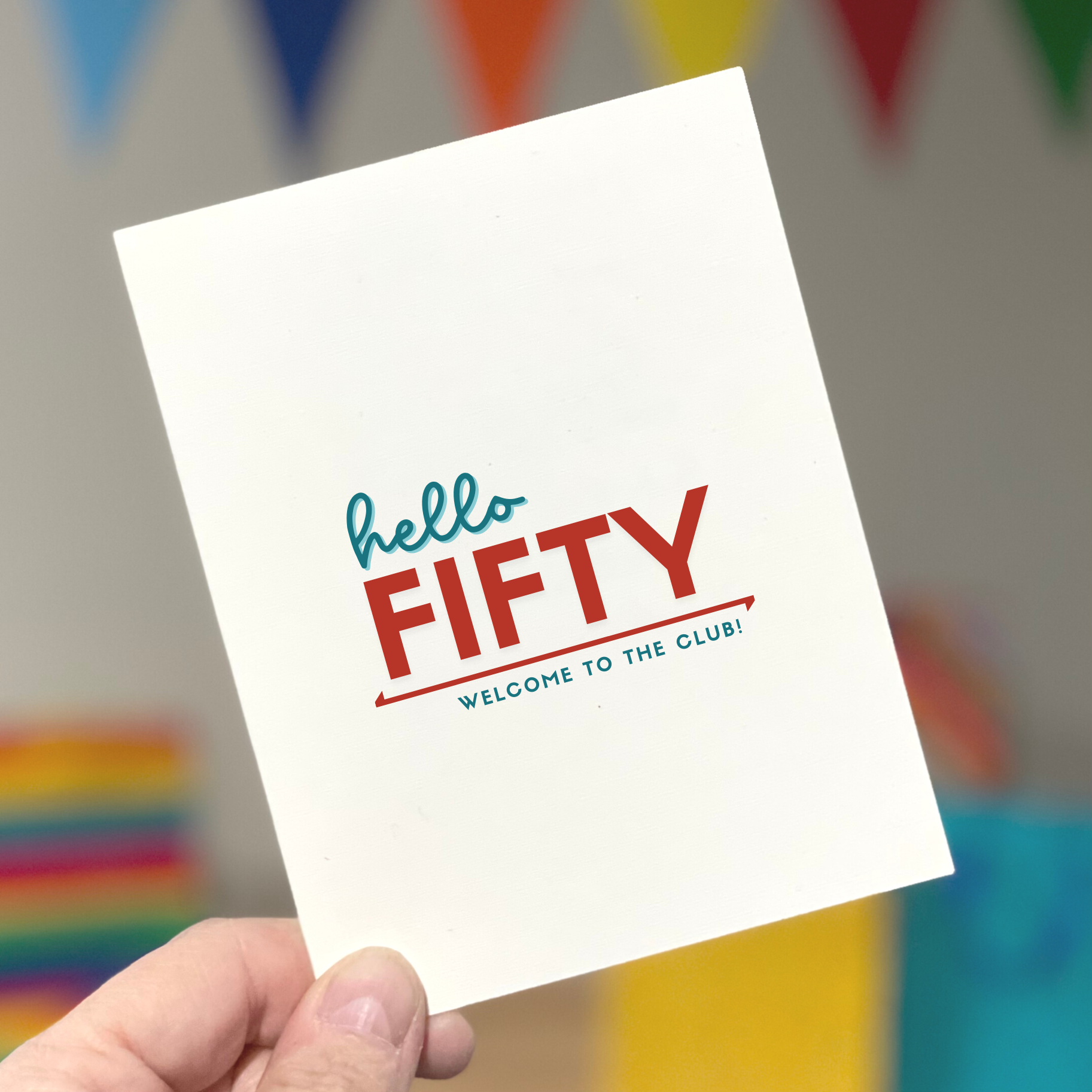 Age-Friendly Vibes - Wholesale Birthday Card - Hello 50, 60, 70, 80, 90 or 100 milestone birthday card1