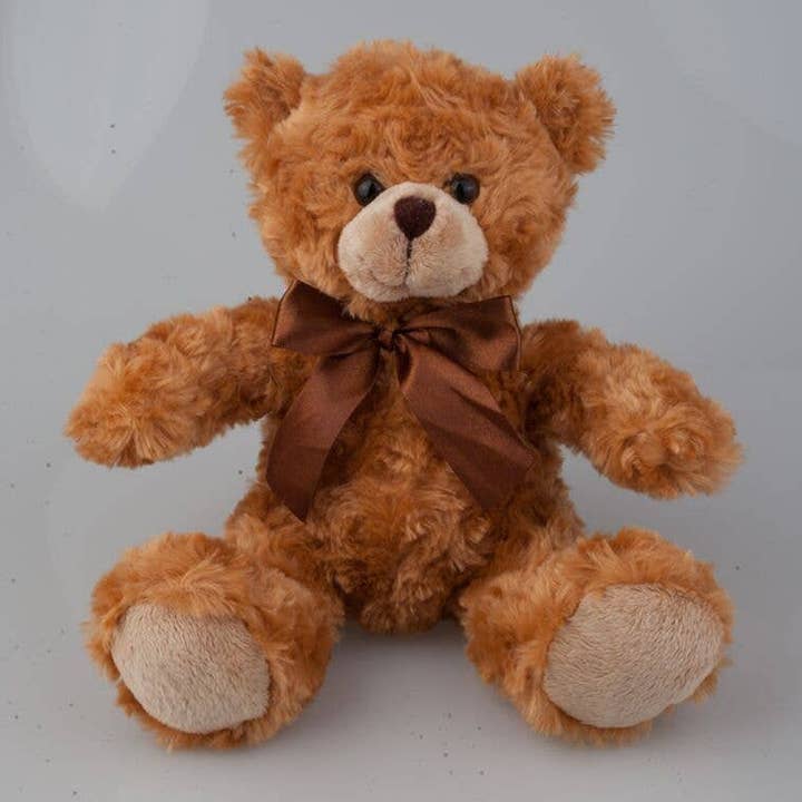 Plushland - Wholesale Stuffed/Plush Toy - Kids & Baby - 11″ Sitting Bear Plush | Ribbon Sitting Bear Assortment25