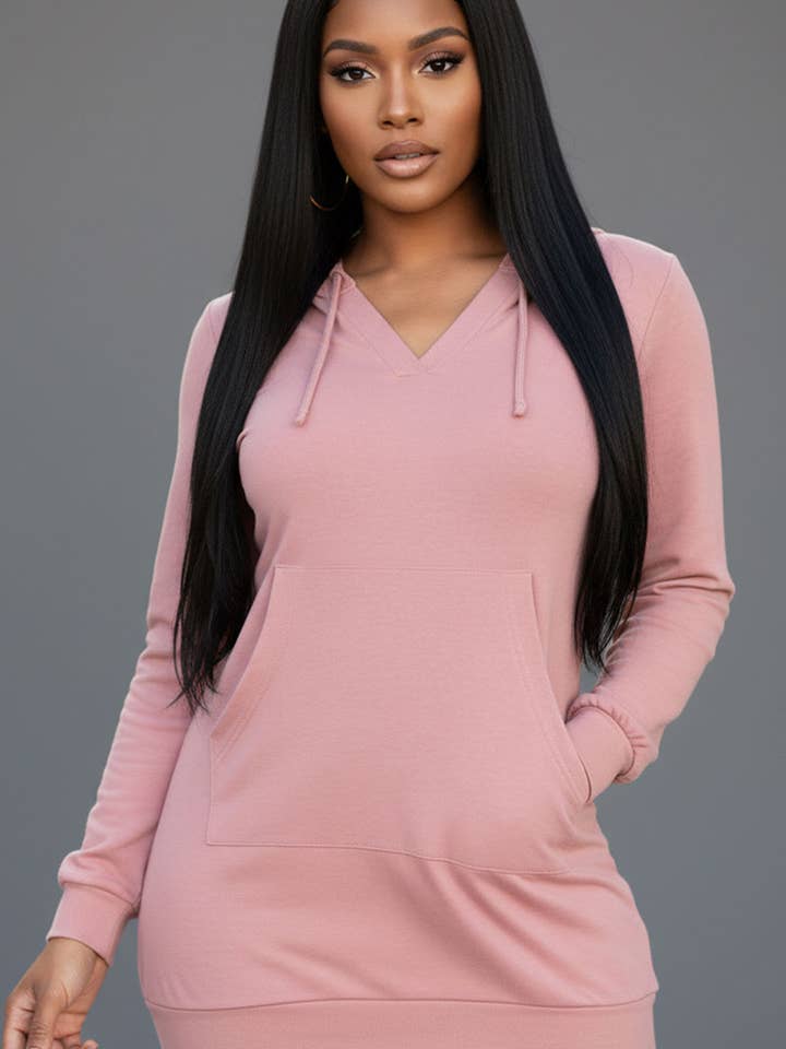 CAPELLA APPAREL - Wholesale Jurk - Dames - French Terry hoodie-jurk15