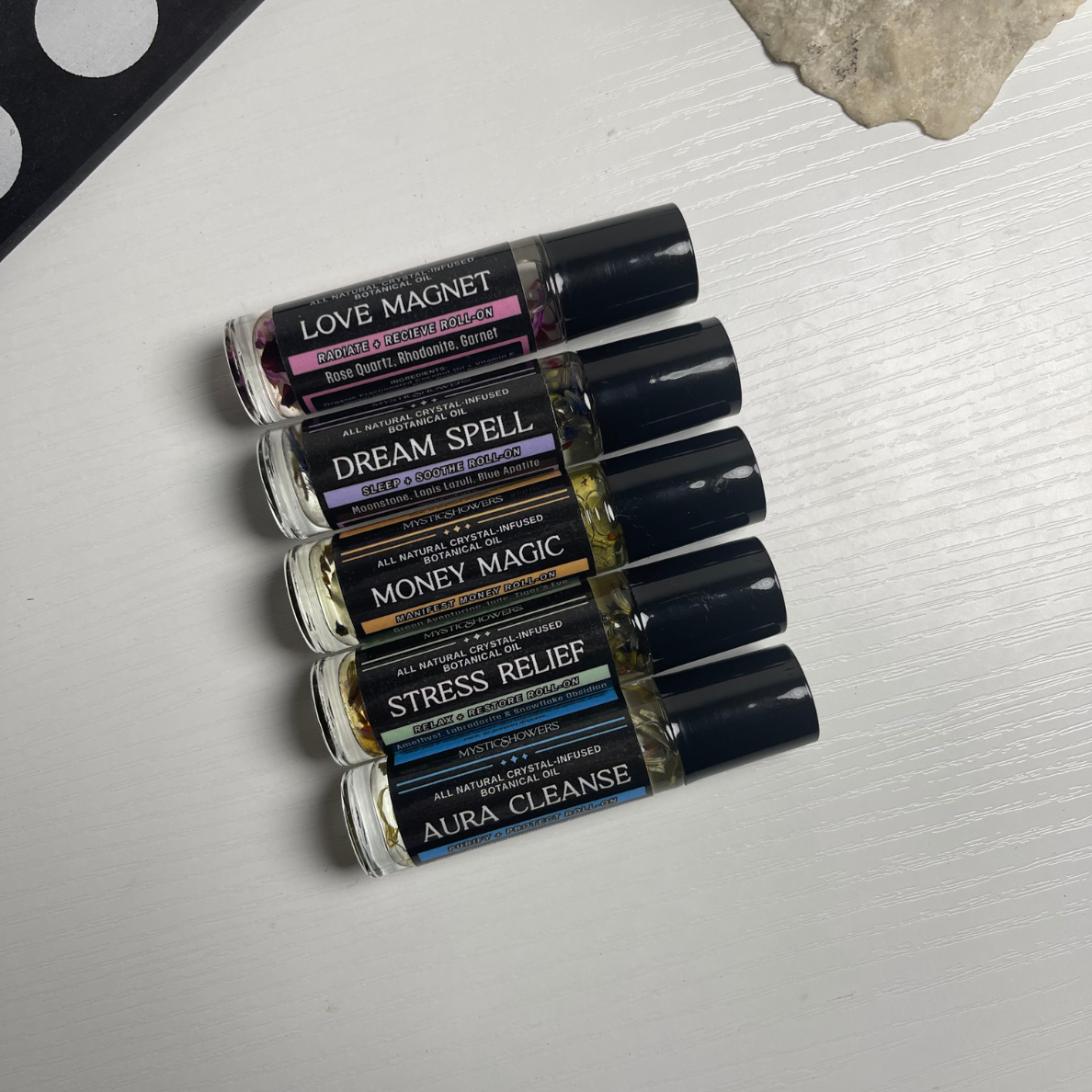 Mystic Showers - Wholesale Essential Oil Roll-On - Crystal Infused Essential Oils Roll On with Botanicals 5