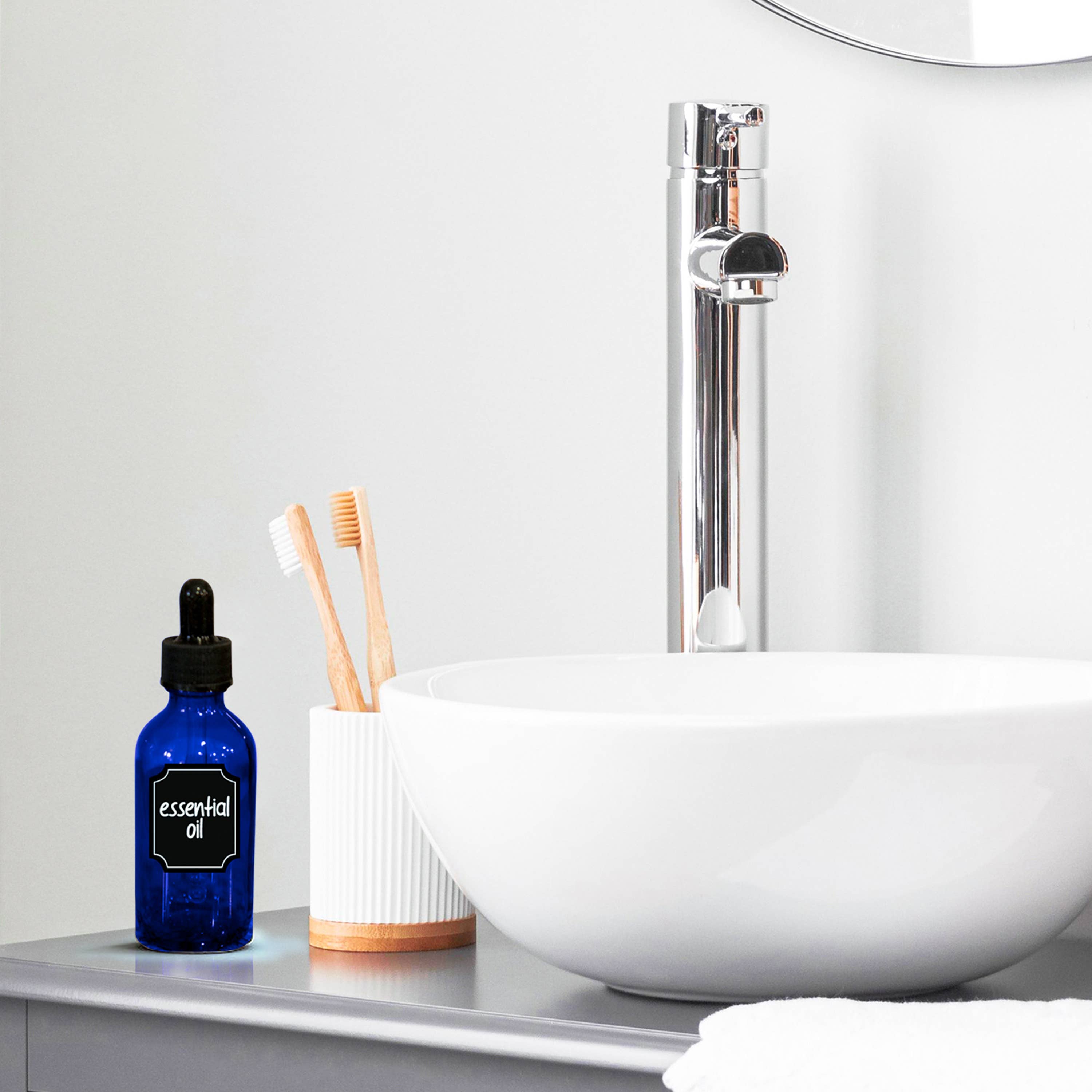 Nevlers - Wholesale Travel Container - Cobalt Blue Glass Dropper Bottles - 2 oz. (Pack of 24)1