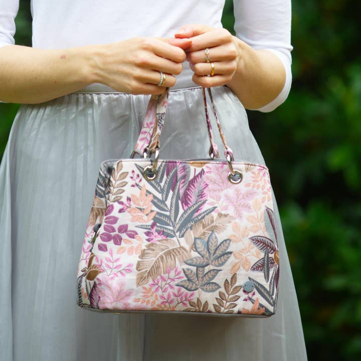 Mala Camille Jacquard Floral de Primavera por atacado de Earth Squared