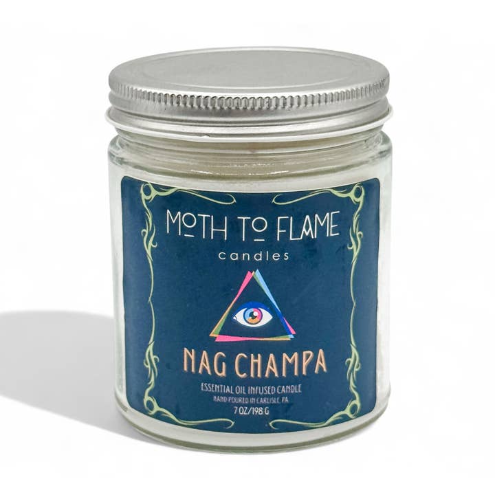 Nag Champa – 7 oz Candle for wholesale by Moth to Flame Candles