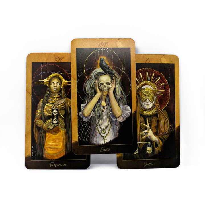 Darksynevyr - Wholesale Tarot Cards - PRE-ORDER Santa Muerte Tarot 78+2 Extra Cards Deck6