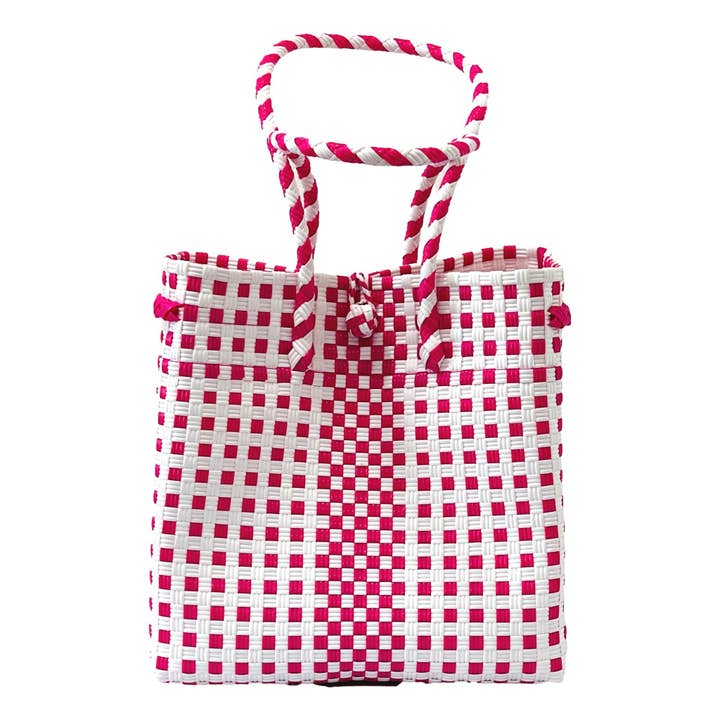 New Large Recycled Plastic Woven Tote Bag for wholesale by My Funky Bags