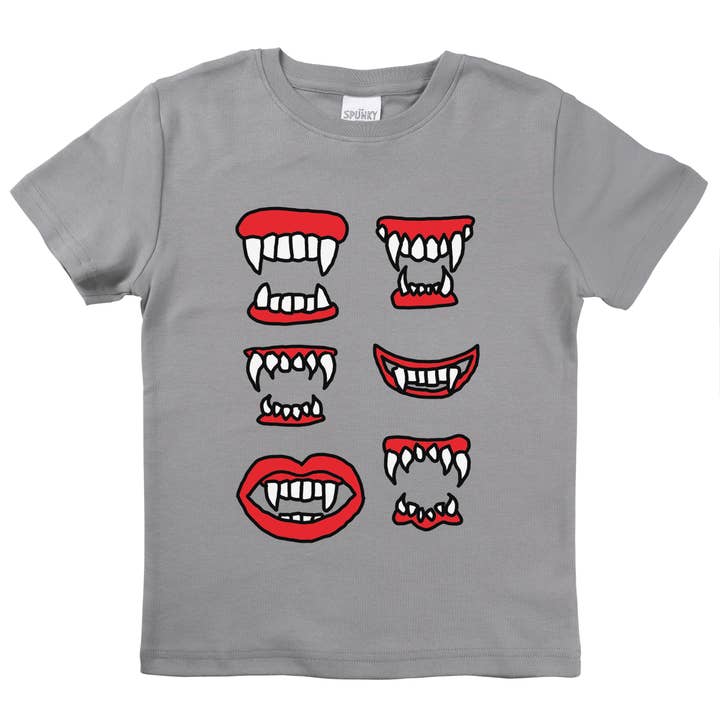 Vampire Teeth Halloween Baby Boy Girl Bodysuit Toddler Shirt for wholesale by Spunky Stork