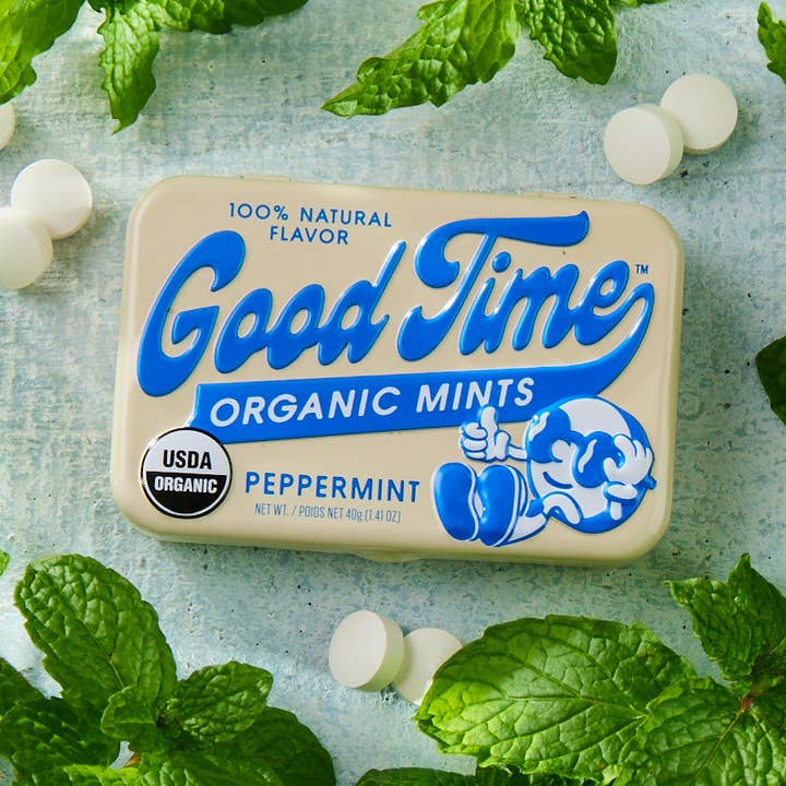 Big Sky Brands Inc. - Wholesale Mints - Good Time Organic Mints - Peppermint - 48ct
