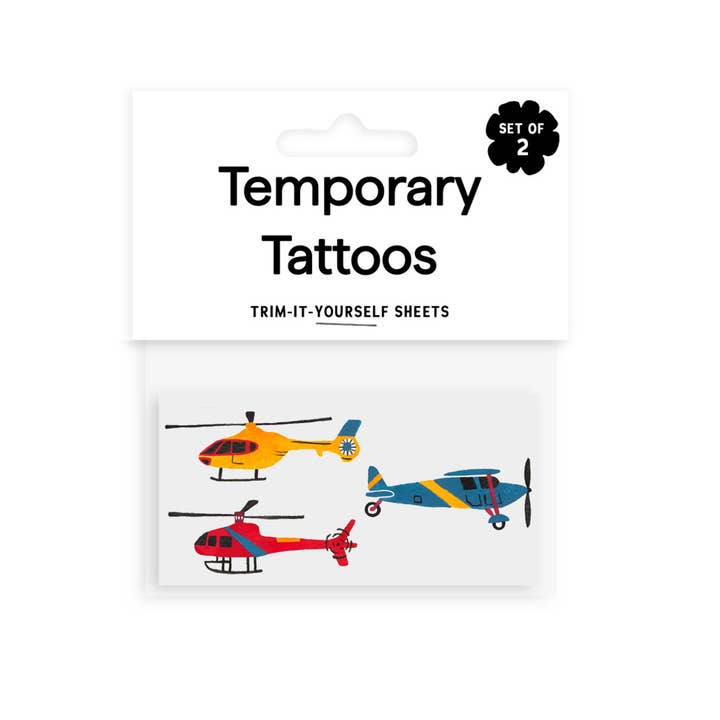 Saint Tattoos – wholesale Tillfällig tatuering - Barn – Helikopterflyg tillfälliga tatueringar1