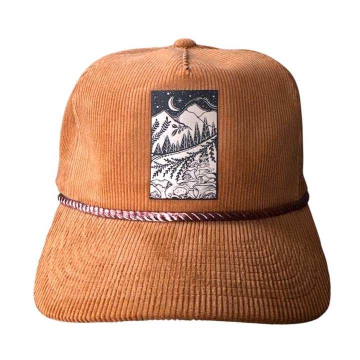 Moonlit Mycelium Hat for wholesale by Wild Slice Designs