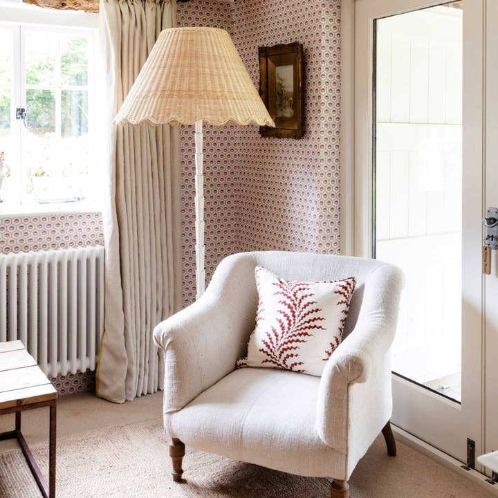 Mimi lampskærm i rattan med bølget kant (XL) for engroshandel hos Hastshilp