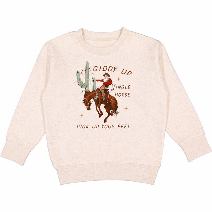 Jingle Horse Christmas Sweatshirt   for wholesale by ntrl co.