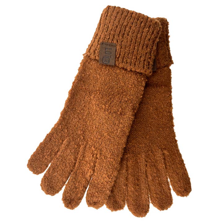 Knitted gloves Roos Almond for wholesale by LOT83