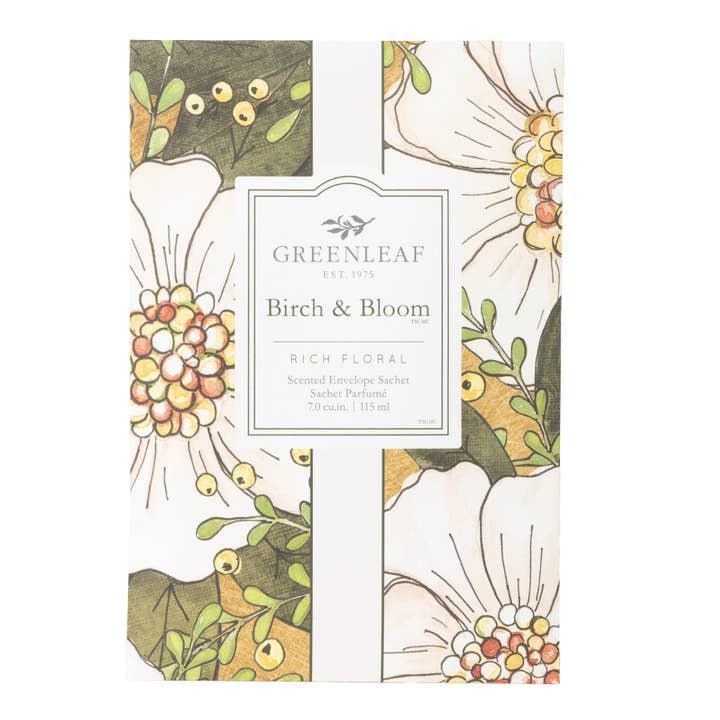 Heart Of The Country Ltd - Wholesale Sachet - Greenleaf Birch & Bloom Large Scented Sachet (Pack of 18)ew)